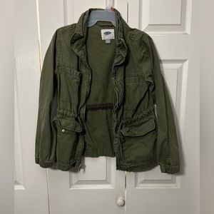 Cotton olive blue jacket